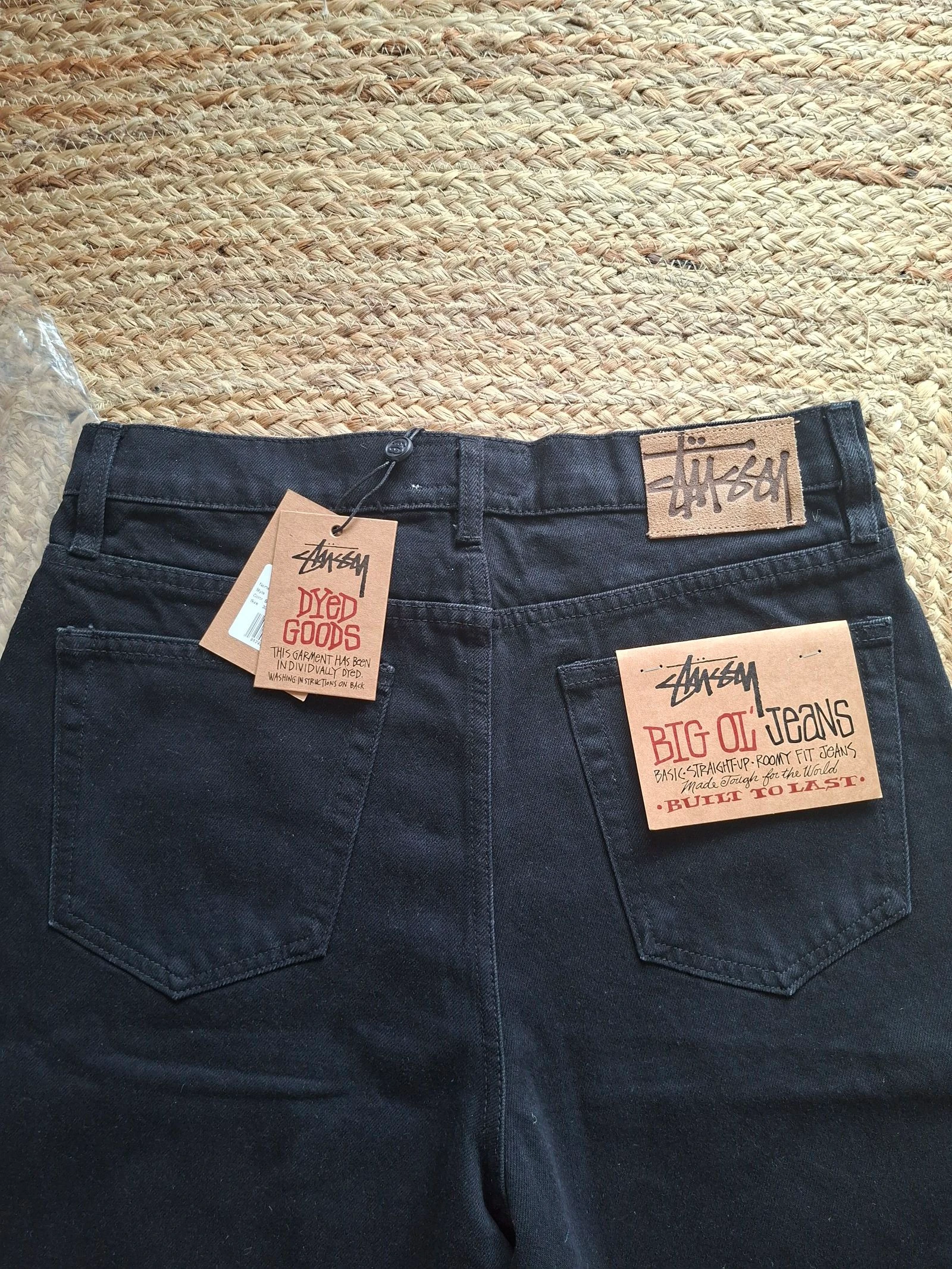 Stussy jort vaquero negro big oil jeans talla S – photo 4